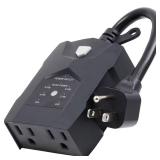 Photocell Timer, Dusk-to-Dawn, 2-Outlets