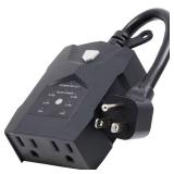 Photocell Timer, Dusk-to-Dawn, 2-Outlets