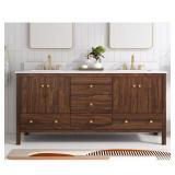 Rory 72 in. Double Sink Vanity with White Top