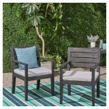 Nestor Dining Chair Set, Dark Grey