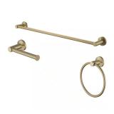 Dorind 3-PC Bath Set w/ 24 in. Towel Bar