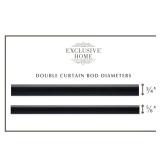 Exclusive Home Napoleon Double Curtain Rod