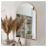 24x36 in. Gold Vanity Mirror, Aluminum Frame