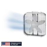 Lasko 20 in. 3-Speed Box Fan with Carry Handle