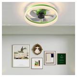 Dusen 20 in. LED Indoor Green Ceiling Fan