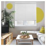 Misty White 26.5x36 Cordless Vinyl Blinds
