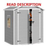 6 ft. W x 4 ft. D Plastic Shed with Floor Box 1 o