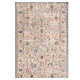Lenore Vintage Floral 9x12 Beige Rug