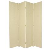 Red Lantern 4-Panel Cream Divider, Foldable