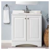 Glacier Bay 31-in Sink Vanity, White Top