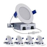 4 in. Selectable CCT LED Downlight, 4-Pack
