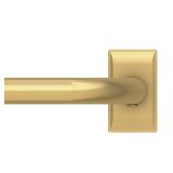 36-72 in Adjustable 1 in. Gold Curtain Rod