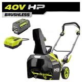 40V HP 18in Cordless Snow Blower Kit