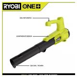 RYOBI ONE+ 18V Leaf Blower (Missing Charger)