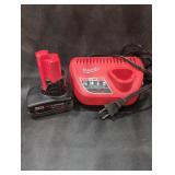 Milwaukee M12 6Ah Lithium Battery With Charger