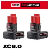 M12 12V XC Battery Pack 6.0Ah (2-Pack)