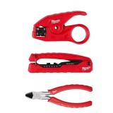 Coax Cable Installation Tool Set with Pouch