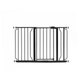 30 in. Tall Black Easy Step Gate w/ Extensions
