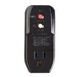 15 Amp Grounded GFCI Outlet Adapter, Black