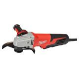 MILWAUKEE 6' Angle Grinder, 9k RPM, RED/BLACK