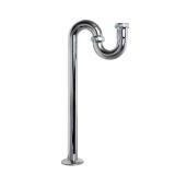 1-1/4 in. 24-Gauge Chrome Brass Drain S-Trap