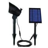 100 Lumen Black LED Solar Spotlight