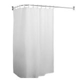 Rustproof L-Shaped Shower Rod, 68x28, Chrome
