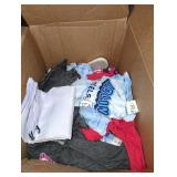 Box Lot Assorted Apparel Varying Styles & Sizes