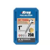 Kreg No. 7 1 in. Zinc Pocket-Hole Screw 250 pk