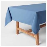 84' x 60' Cotton Tablecloth Blue - Threshold