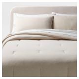 Threshold King Jersey Comforter Set Oatmeal