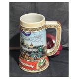 Commemorative Miller high life Railroad Stein