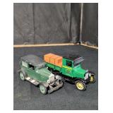 Vintage Diecast Model Car and Truck Set