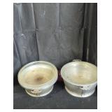 Pair of Vintage Covered Serving Dishes