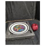 Noï¿½l Vitrail Porcelain Plate by D