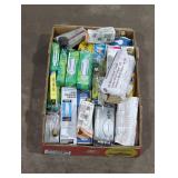 Mixed Lot of Light Bulbs and Lamp Accessories