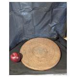 Intricately Carved Wooden Decorative Tray