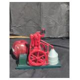 Vintage Red Model Engine Display