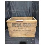 Vintage Royal Baking Powder Wooden Crate