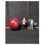 Moe and Larry 3 Stooges Figurines