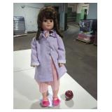 Vintage Doll in Lavender Outfit