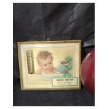 Vintage Dairy Advertising Thermometer Plaque