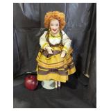 Vintage Character Doll with Curly Hair