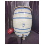 Vintage Ceramic Water Dispenser with Lid