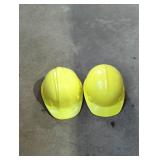 Pair of Yellow Safety Helmets
