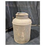 Vintage Metal Milk Can with Handle