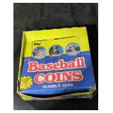 Vintage Baseball Coins Bubble Gum Box