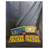 Vintage Pennsylvania License Plates Collection