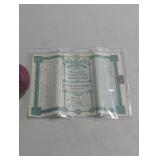 Vintage Stock Certificates from 1901
