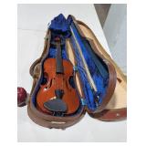 Vintage Violin with Case and Bow